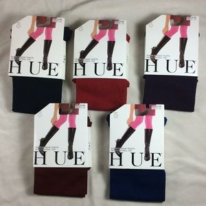 5 Pairs of Hue super Opaque Tights w/Control Top